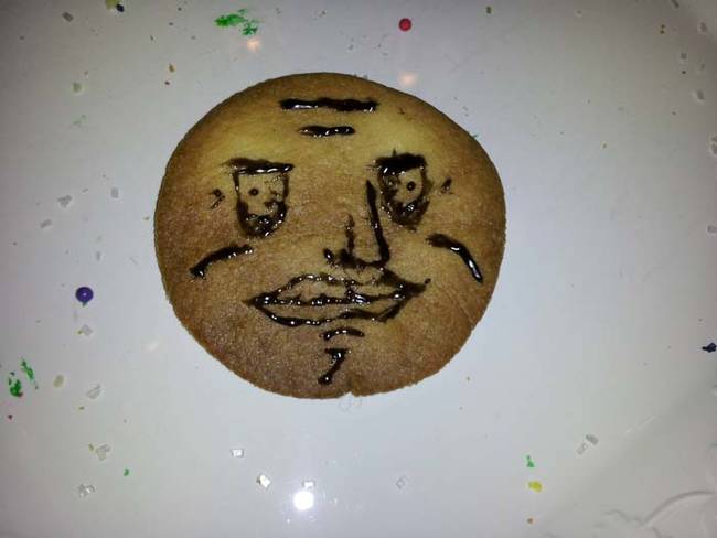 This Christmas cookie is starring into your soul.