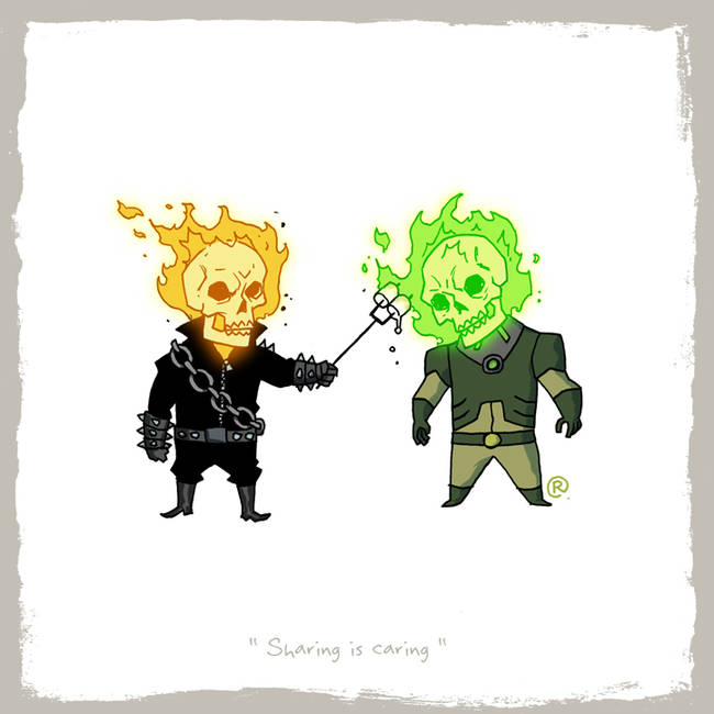 Ghost Rider and Atomic Skull