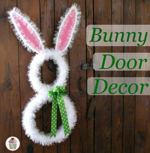 Bunny Door Decor - 80 Fabulous Easter Decorations You Can Make Yourself