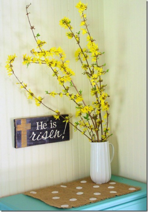 Rustic Signage - 80 Fabulous Easter Decorations You Can Make Yourself