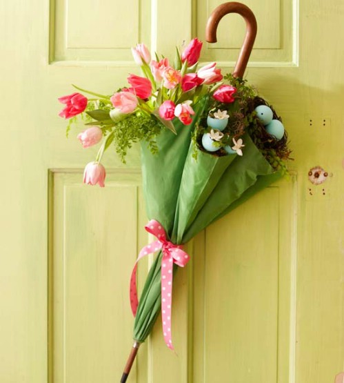 Lovely Door Decoration - 80 Fabulous Easter Decorations You Can Make Yourself