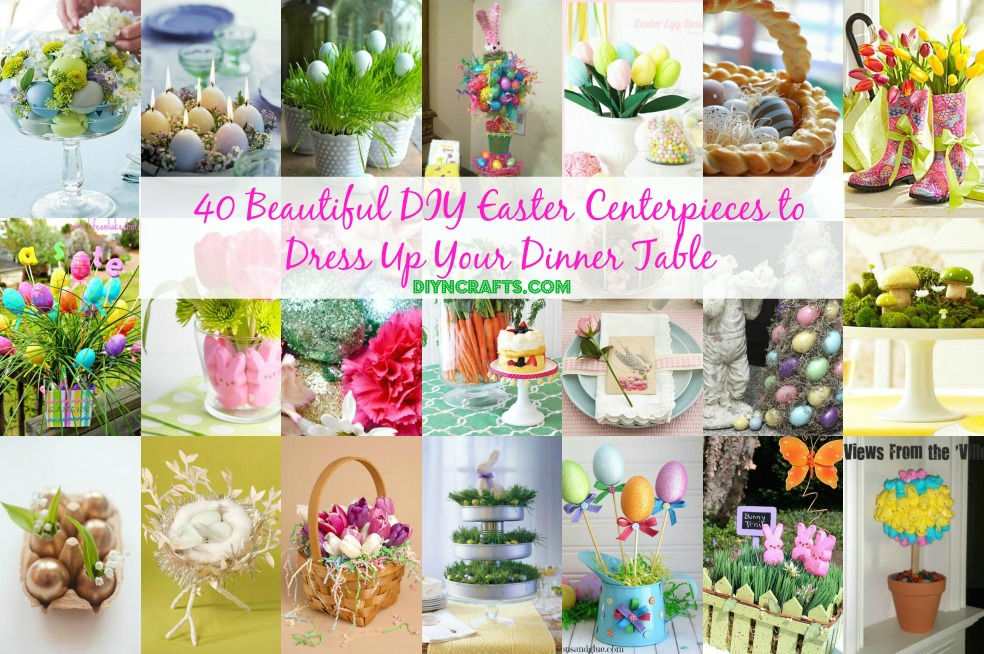 Facebook - 40 Beautiful DIY Easter Centerpieces to Dress Up Your Dinner Table