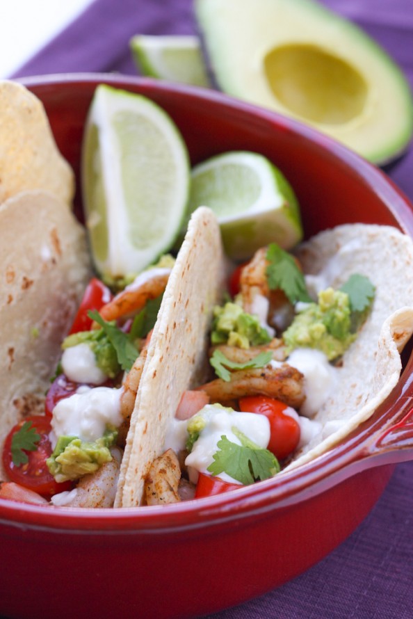 Blackened Shrimp Tacos via @foodnfocus