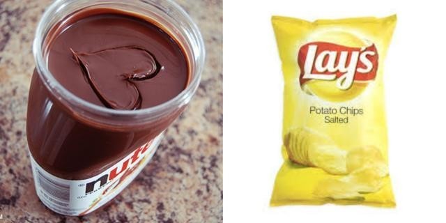 Nutella + Salted chips