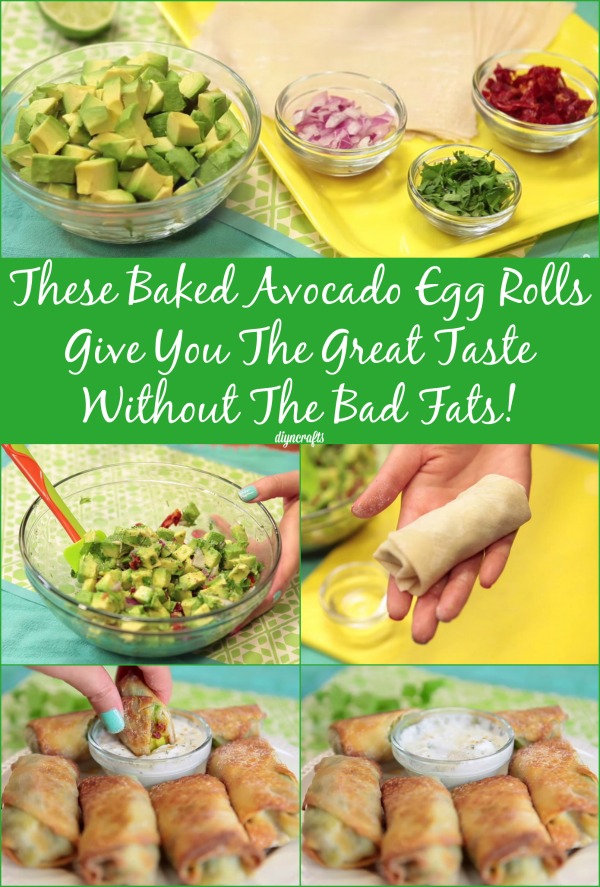 Delicious Avocado Egg Rolls  The Healthier Cheesecake Factory Alternative...