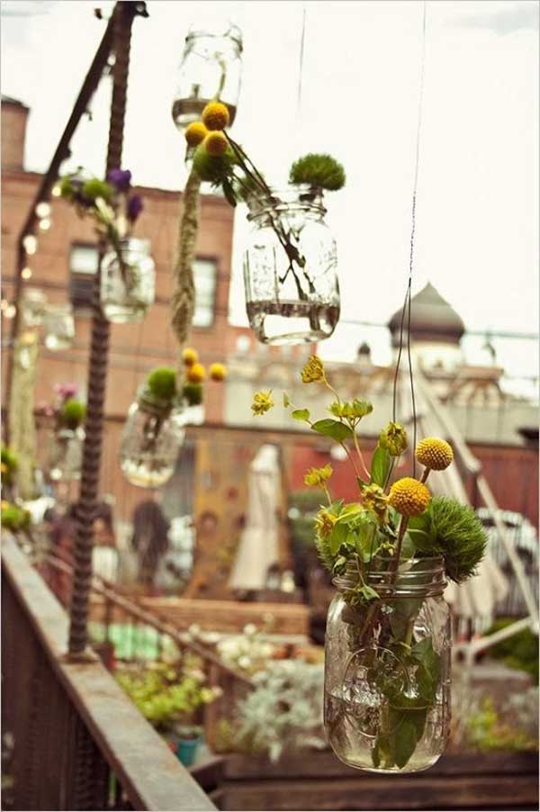 balcony design mason jars