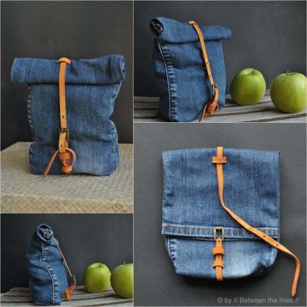 17.) Old jeans can be transformed into anything.