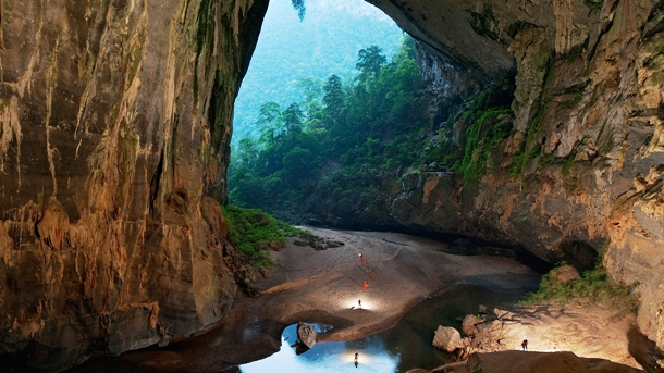 The Son Doong Cave, the largest cave in the world, is 30,000 feet long, 500 feet deep, and was only discovered in 1991!