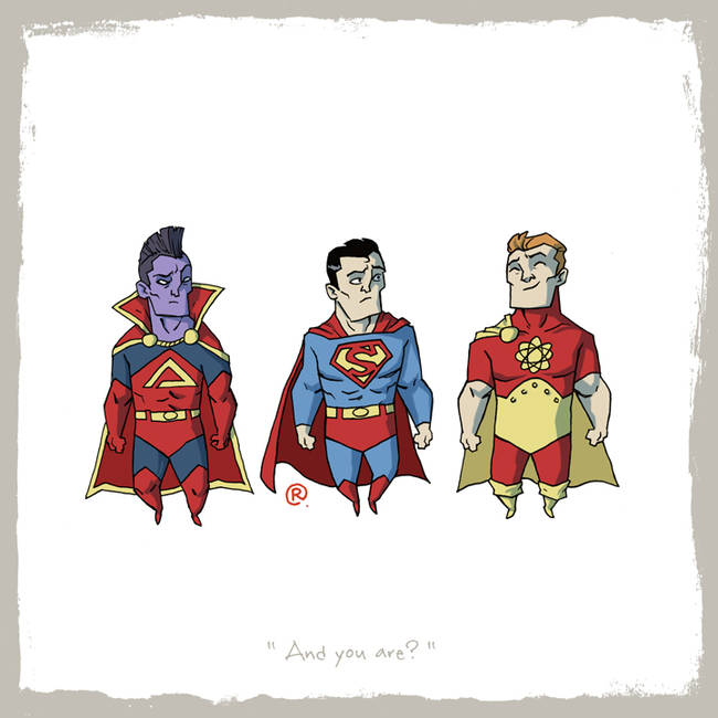 Gladiator, Superman, and Hyperion