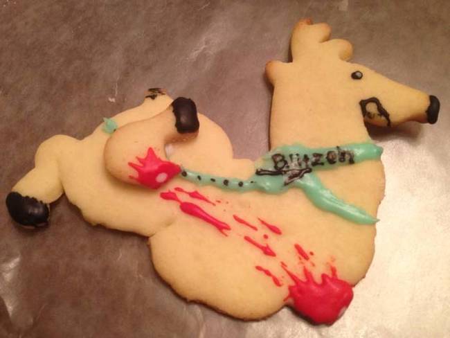 Ouch, poor Blitzen.