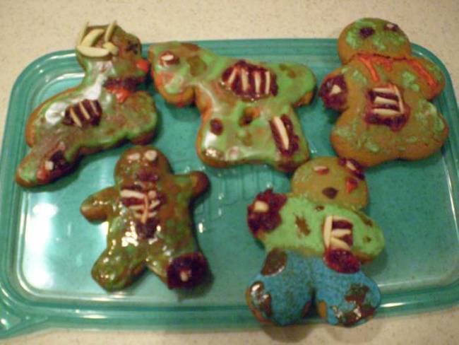 How about some zombie cookies? They actually look pretty delicious.