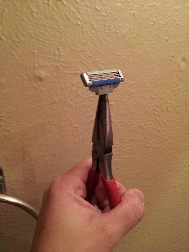 As long as you have the razor, you can just improvise the rest.