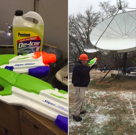 Introducing the best way to keep your satellite dish ice-free.