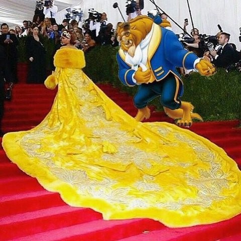 Tale as old as time (oh na na), song as old as rhyme (come on, come on), Rihanna and the Beast.