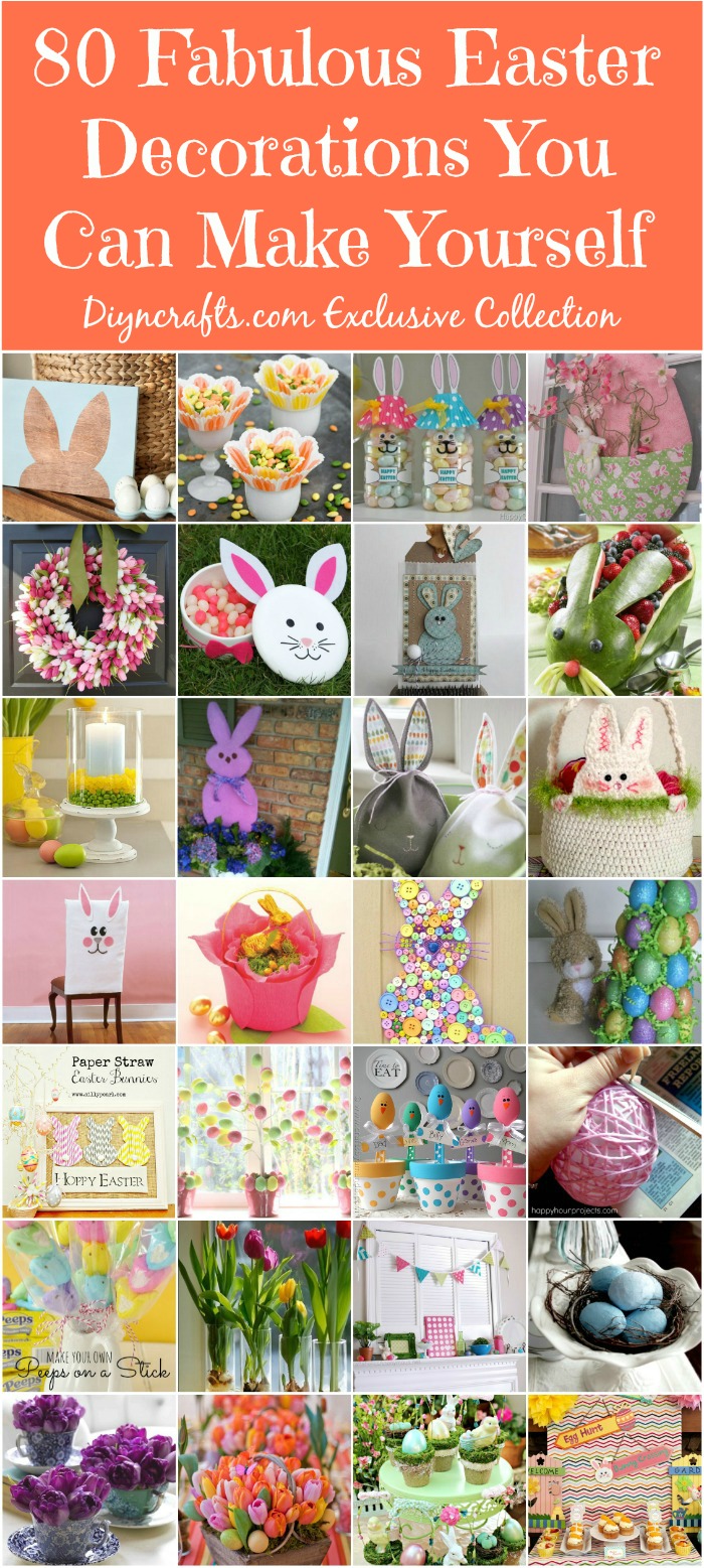 80 Fabulous Easter Decorations You Can Make Yourself - Cute and creative Easter decorating ideas!