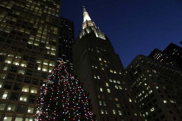 The downtown Christmas tree.