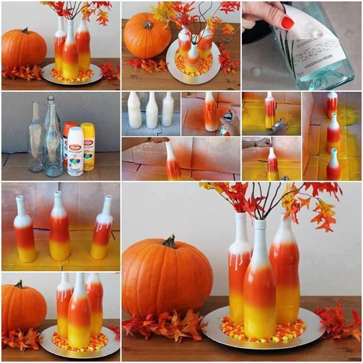 How To Make Candy Corn Colored Vases